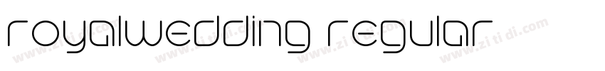 royalwedding regular字体转换